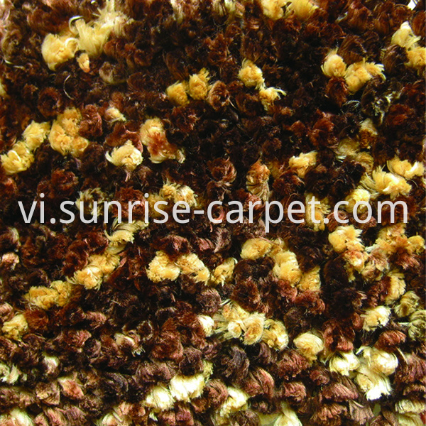 100% Polyester Shaggy rug Gold brown